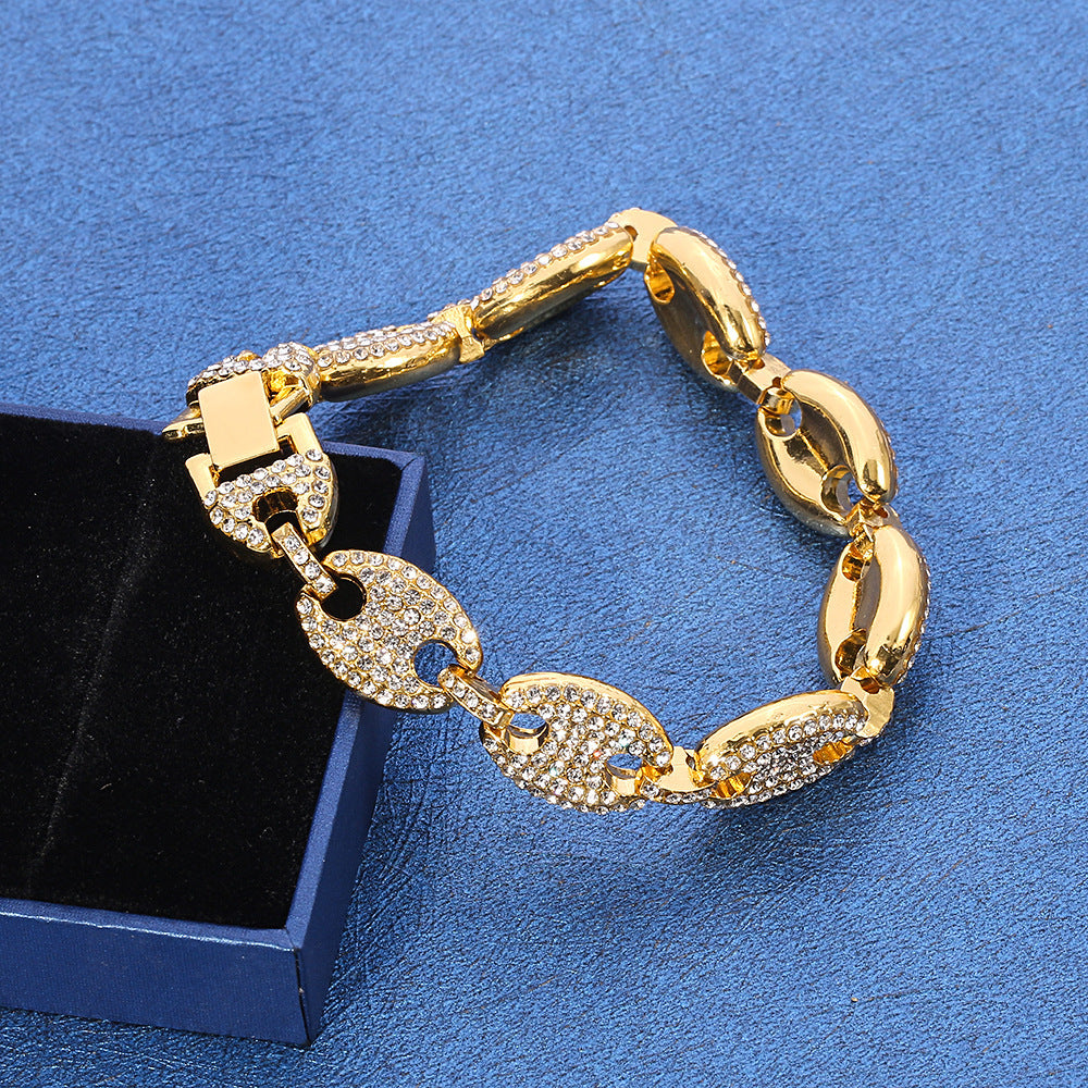 Bracelet Cubain Nez de Cochon Grain de Café
