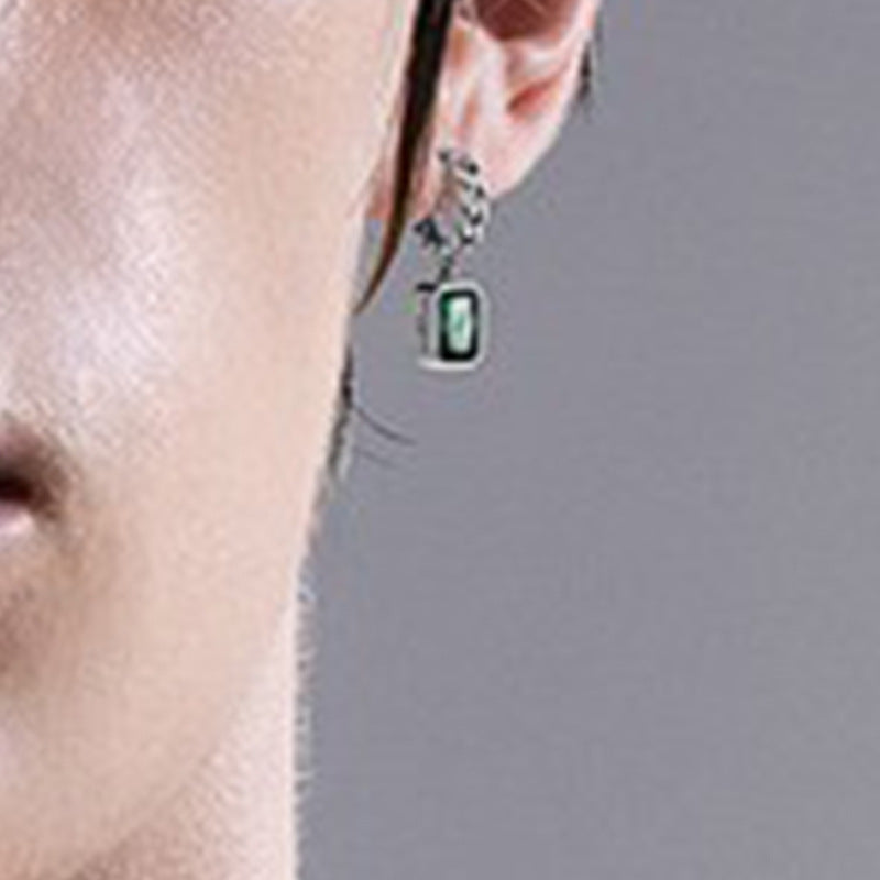 925 Silver Pin Earrings Light Luxury Minority Advanced Design