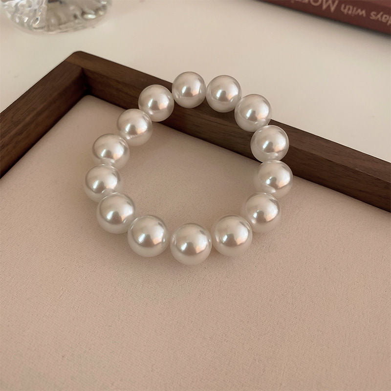 French Retro Simple Pearl Stretch Bracelet