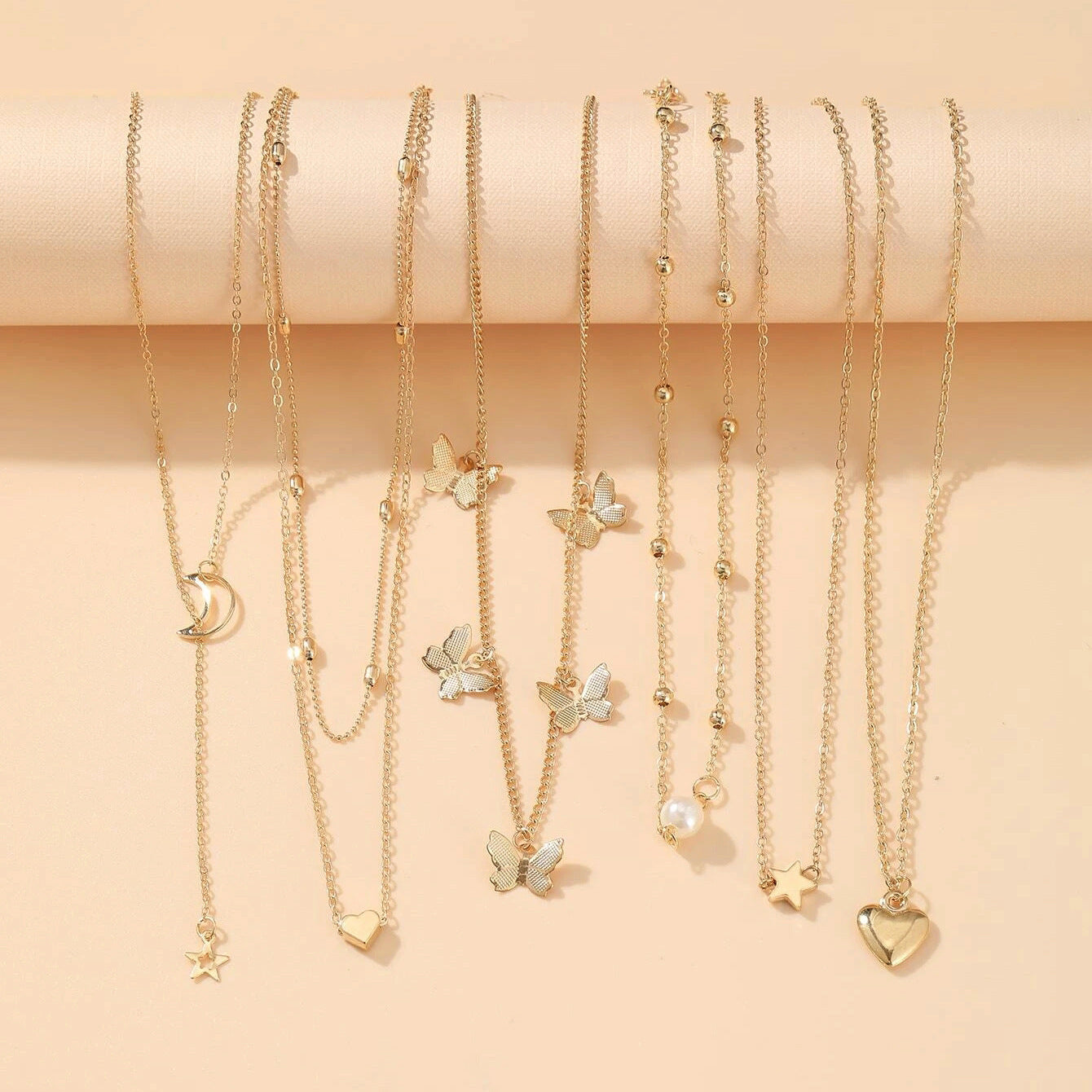 Alloy Necklace Suit Retro Creative