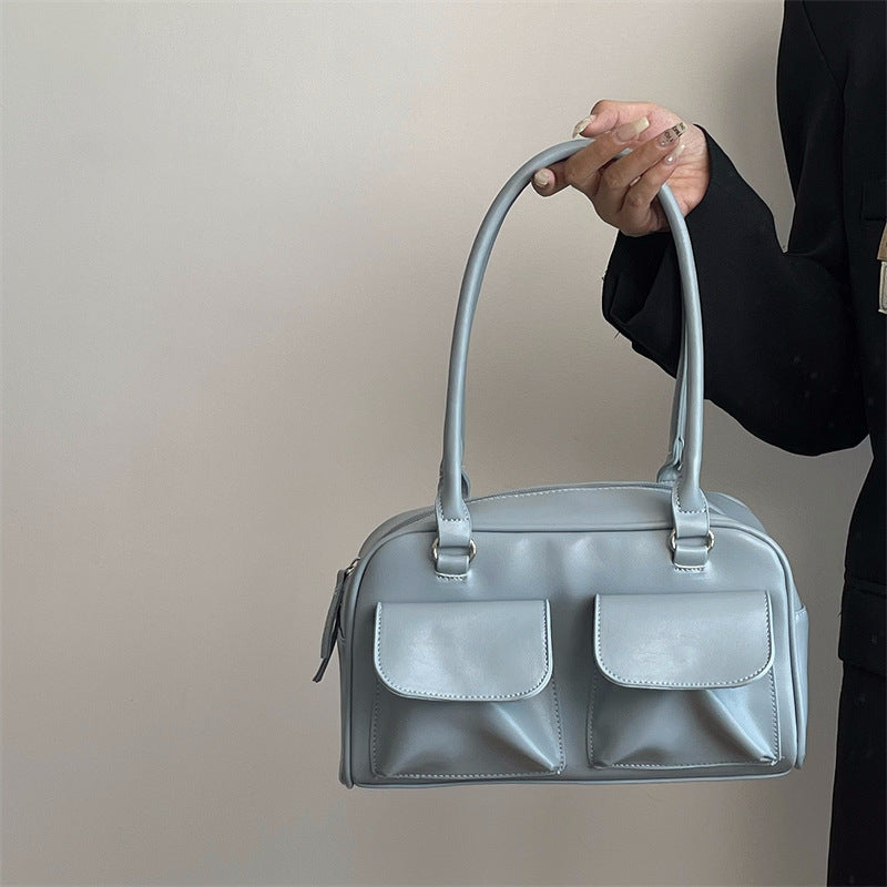Bolso de hombro retro de gran capacidad para viajeros, bolso de hombro que combina con todo a la moda