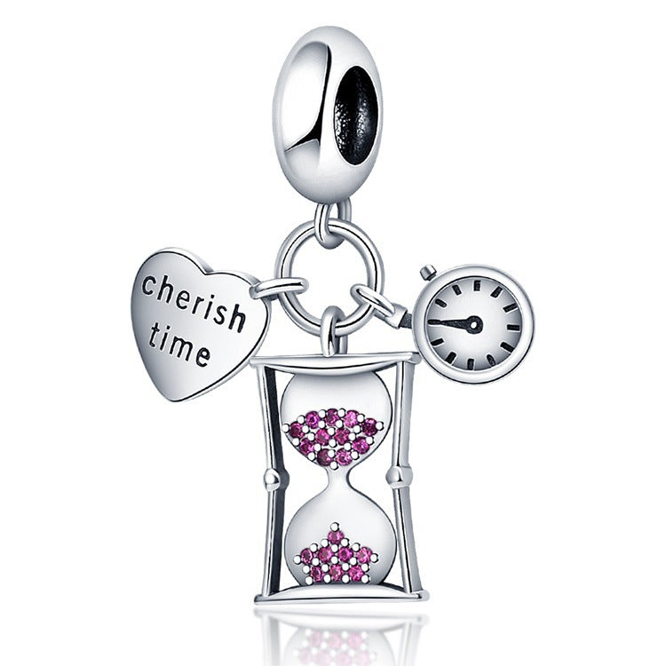 Bracelet Necklace Keychain Roller Skates Pendant White Copper Silver Plated
