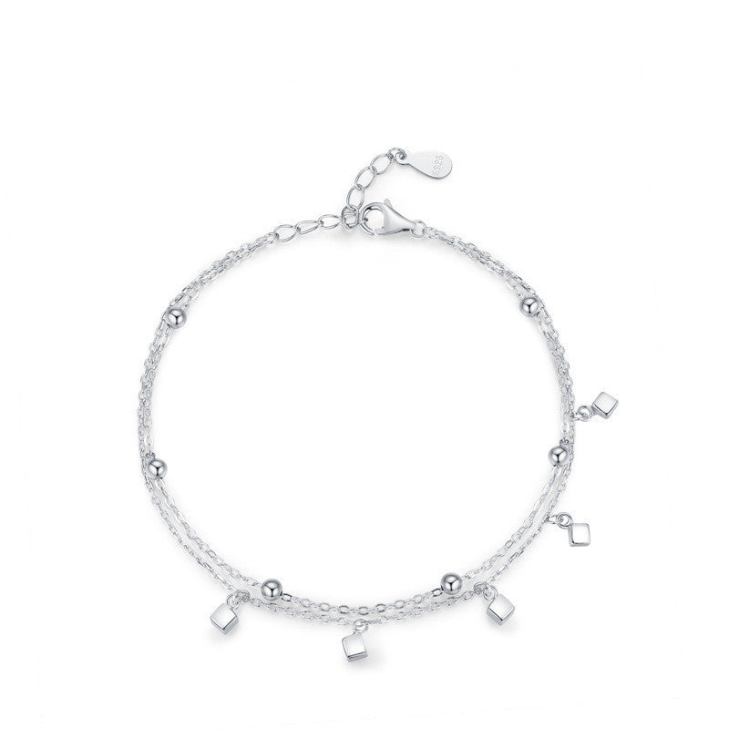 Bracelet carré double couche à la mode pour femmes