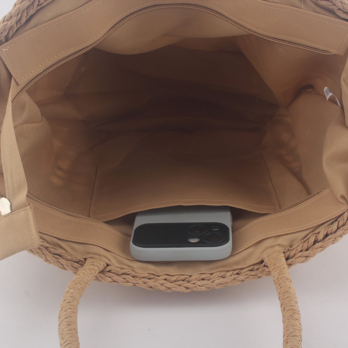 Bolso tejido de gran capacidad, bolso individual portátil de moda