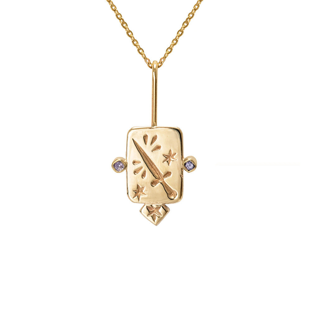 Women's Fashion Titanium Steel Inlaid Zircon Necklace
