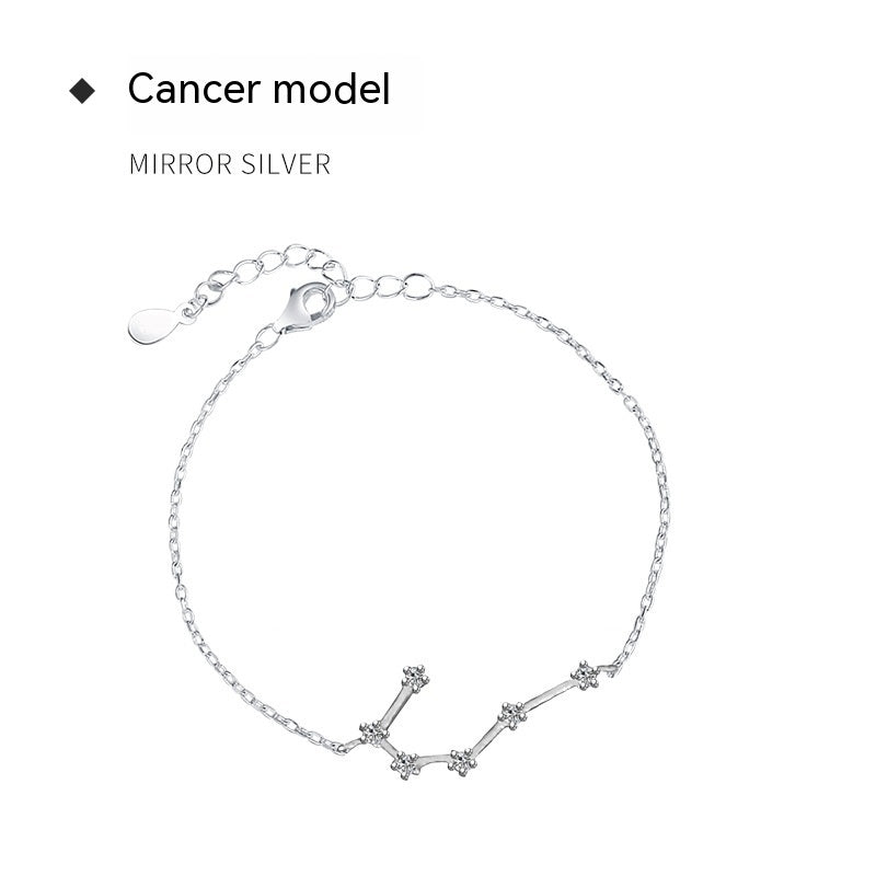 Bracelet pierre de lune Lucky Twelve Constellation pour femme