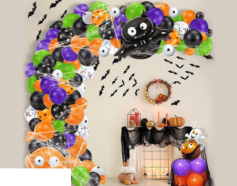 Conjunto de globos de látex para decoración de fiesta de Halloween