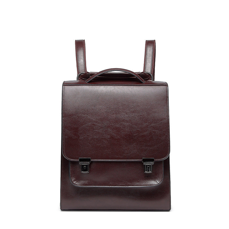 Mochila informal a juego estilo universitario retro elegante y versátil