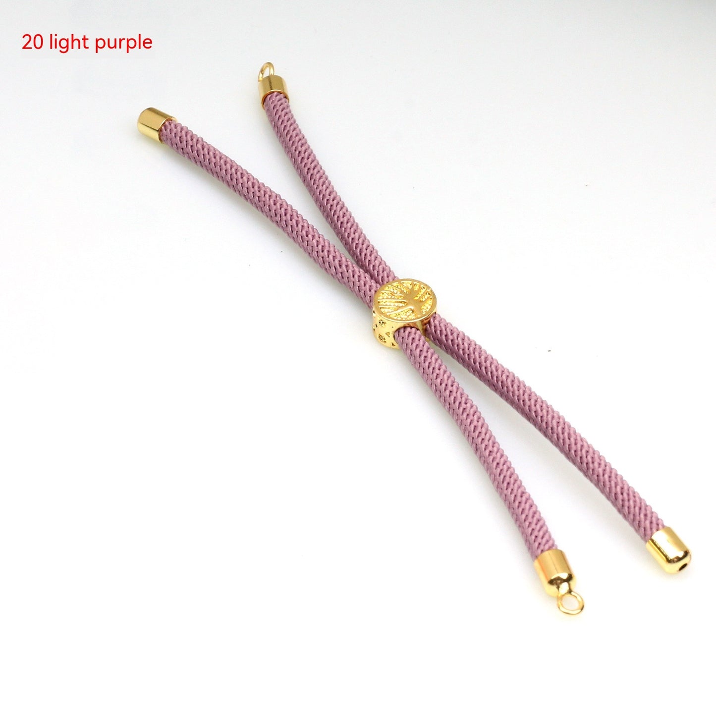 18K Bag Gold Buckle Color Retention 3MM Milan Bracelet Bracelet Adjustable Push-pull Semi-finished Product Accessories