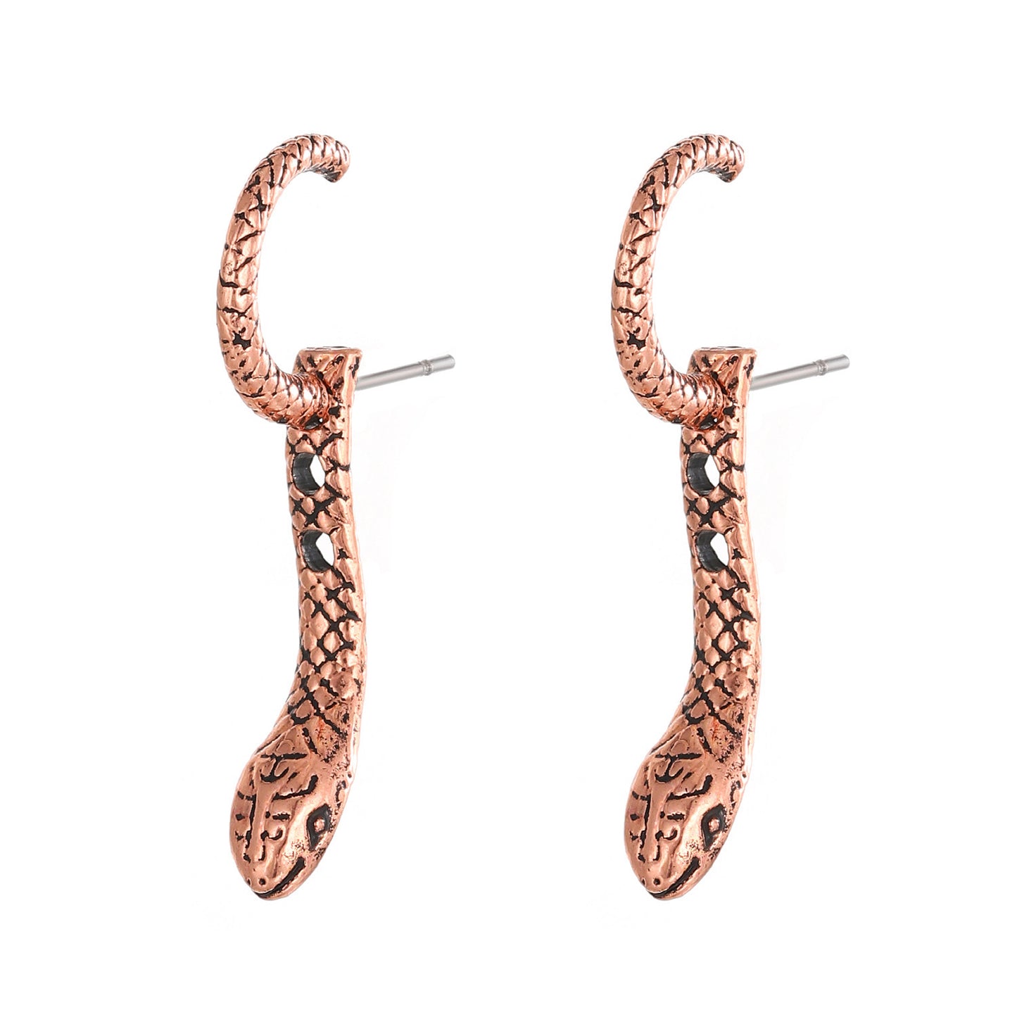 Boucles d'oreilles exagérées en forme de serpent pour femmes, Style Ins, Design rétro, sensation multi-usure