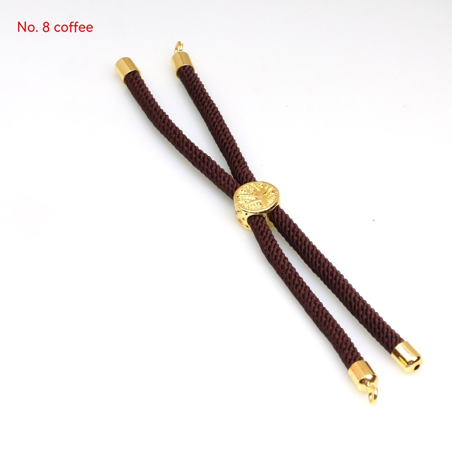 18K Bag Gold Buckle Color Retention 3MM Milan Bracelet Bracelet Adjustable Push-pull Semi-finished Product Accessories