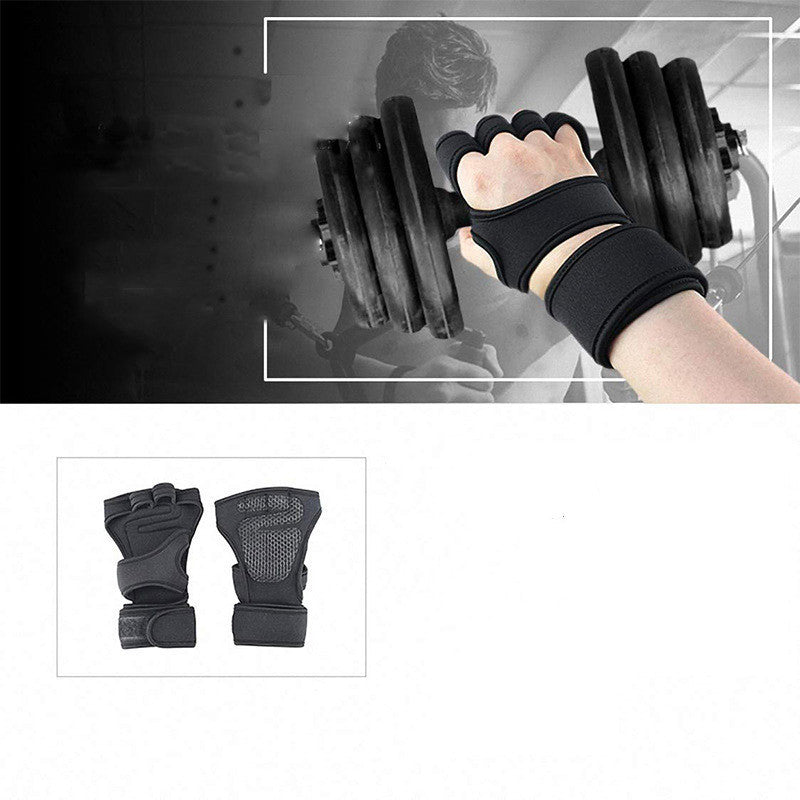 Nouveaux gants de sport demi-doigt antidérapants en Silicone Protection de la paume gants d'équipement de Fitness