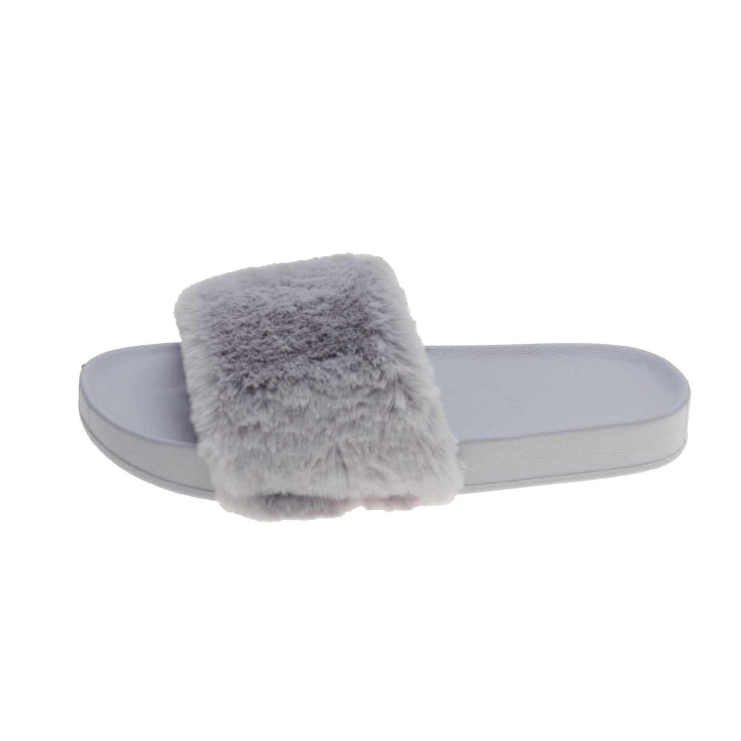 Diapositives Pantoufles moelleuses à fond plat en gros