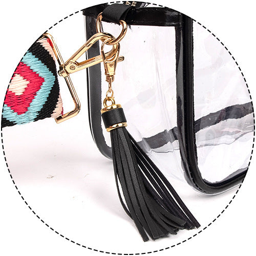 Sac Buggy en PVC grande capacité, petit sac carré de rangement pour femmes