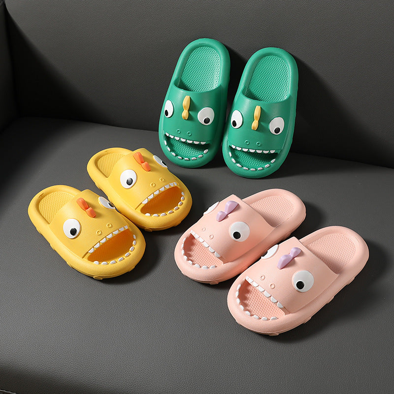 Pantoufles de requin pour enfants, chaussures de douche antidérapantes pour garçons et filles