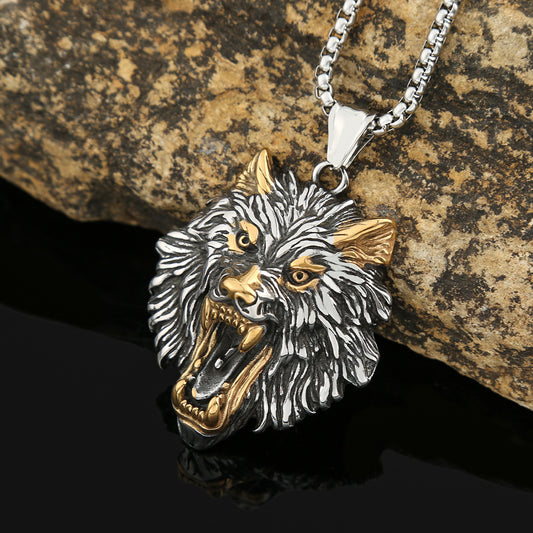 Power Style Personalized Stainless Steel Viking Hip Hop Retro Titanium Steel Men's Necklace