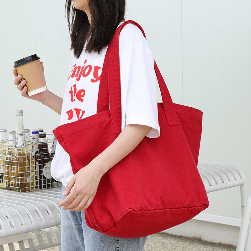Sac en toile artistique décontracté à bandoulière rétro à la mode