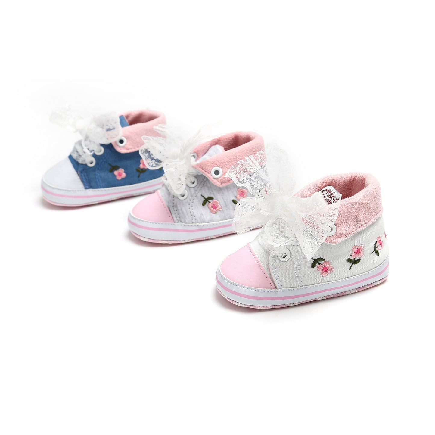 Aidez les chaussures de princesse brodées pour bébé
