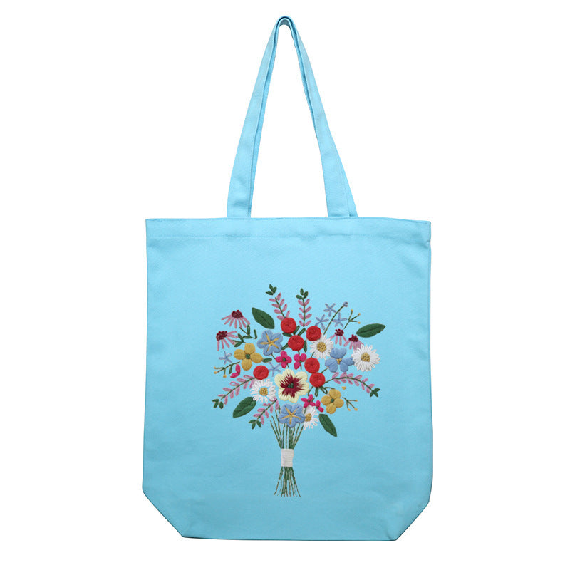 Embroidery Handmade Diy Material Canvas Shoulder Bag