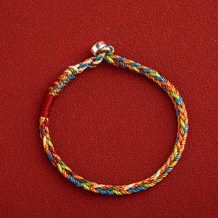 Pulsera colorida del festival del barco del dragón de la cuerda de la suerte