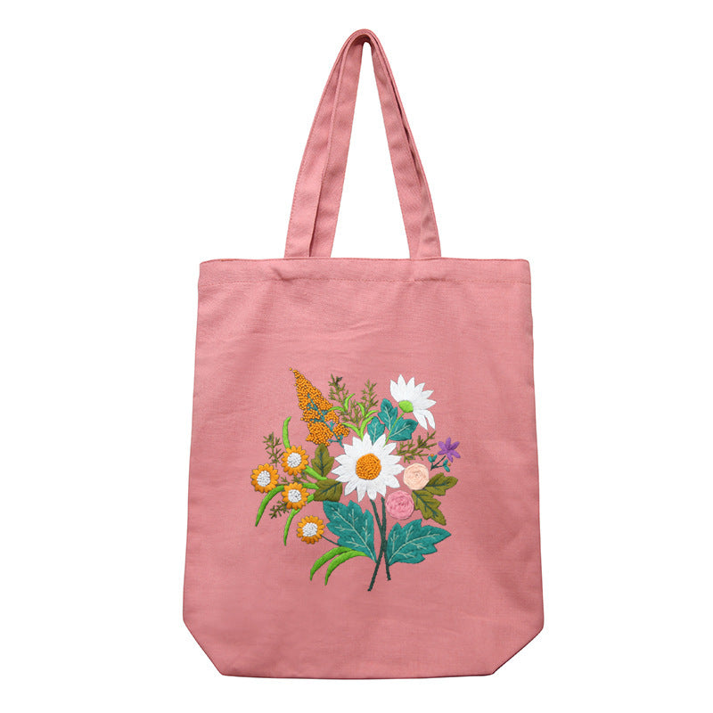 Embroidery Handmade Diy Material Canvas Shoulder Bag