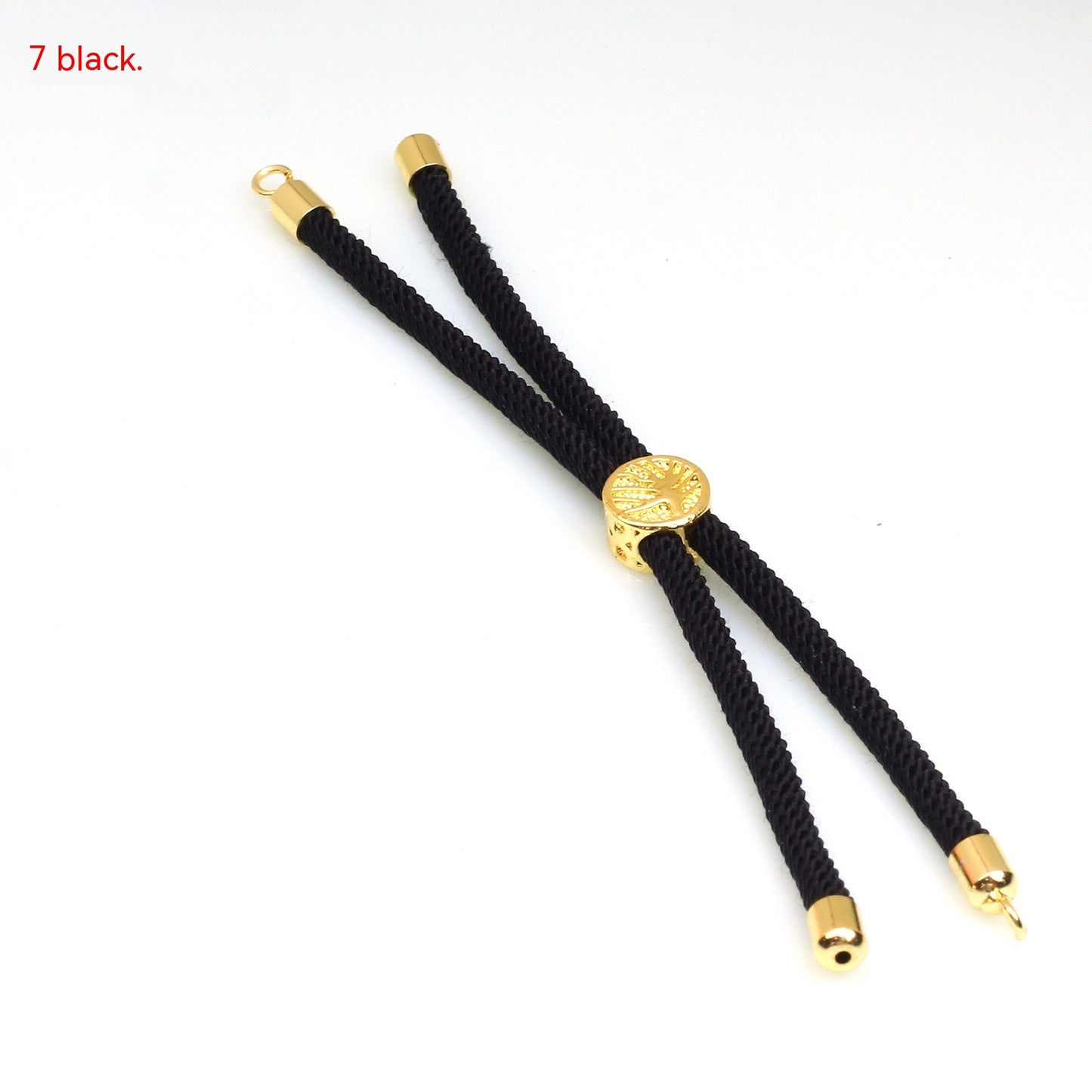 18K Bag Gold Buckle Color Retention 3MM Milan Bracelet Bracelet Adjustable Push-pull Semi-finished Product Accessories