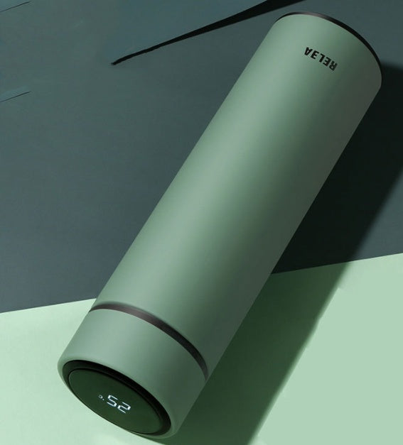 Taza inteligente de botella de agua con aislamiento de pantalla de temperatura LCD Digital