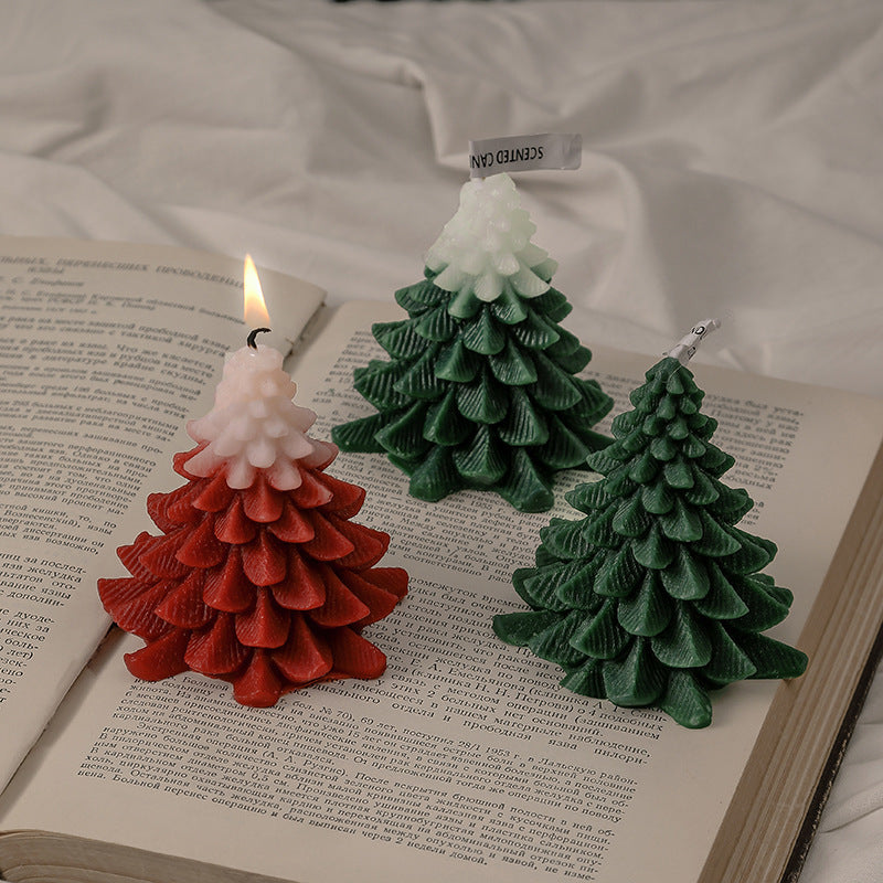 Moules en Silicone pour arbre de noël, pour bricolage, décoration d'ambiance créative, bougies parfumées faites à la main