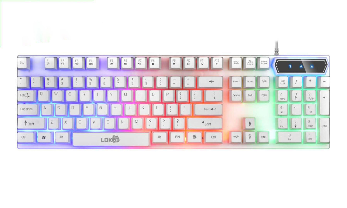 Kit de jeu lumineux clavier et souris USB