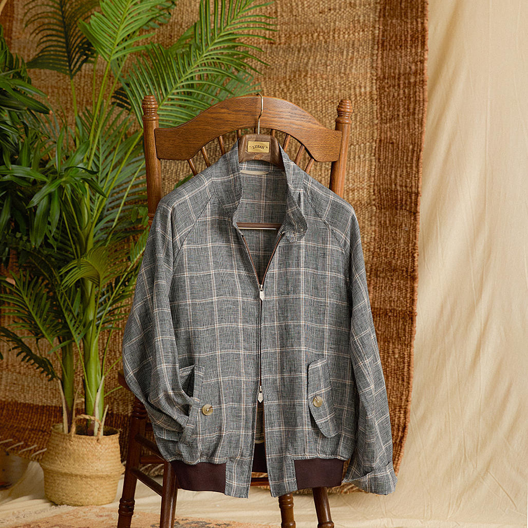 Men's Linen Vintage Casual Short Jacket Coat