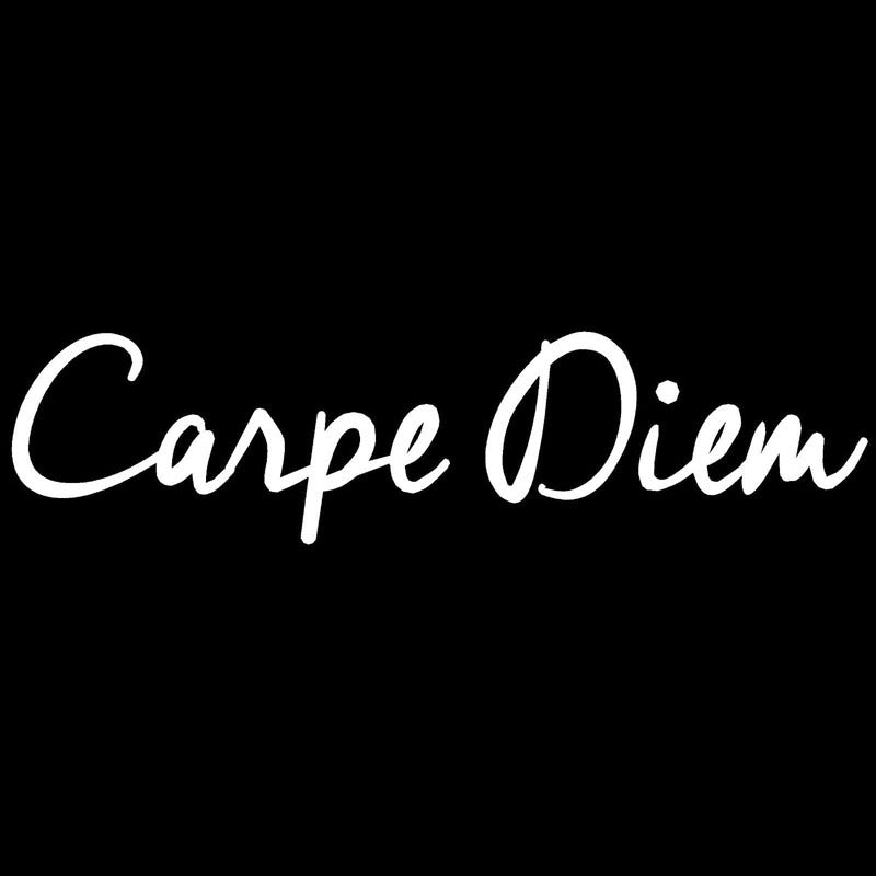 Autocollants de voiture de commerce extérieur CARPE DIEM texte de mode style de voiture autocollants personnalisés personnalisés