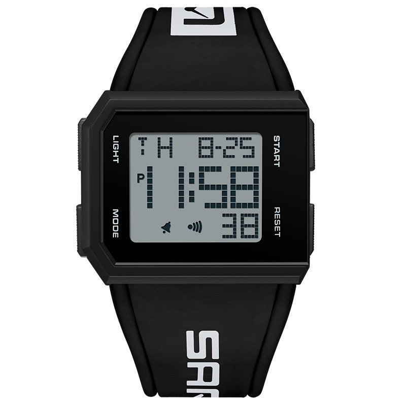 Montre lumineuse carrée à la mode, montre polyvalente