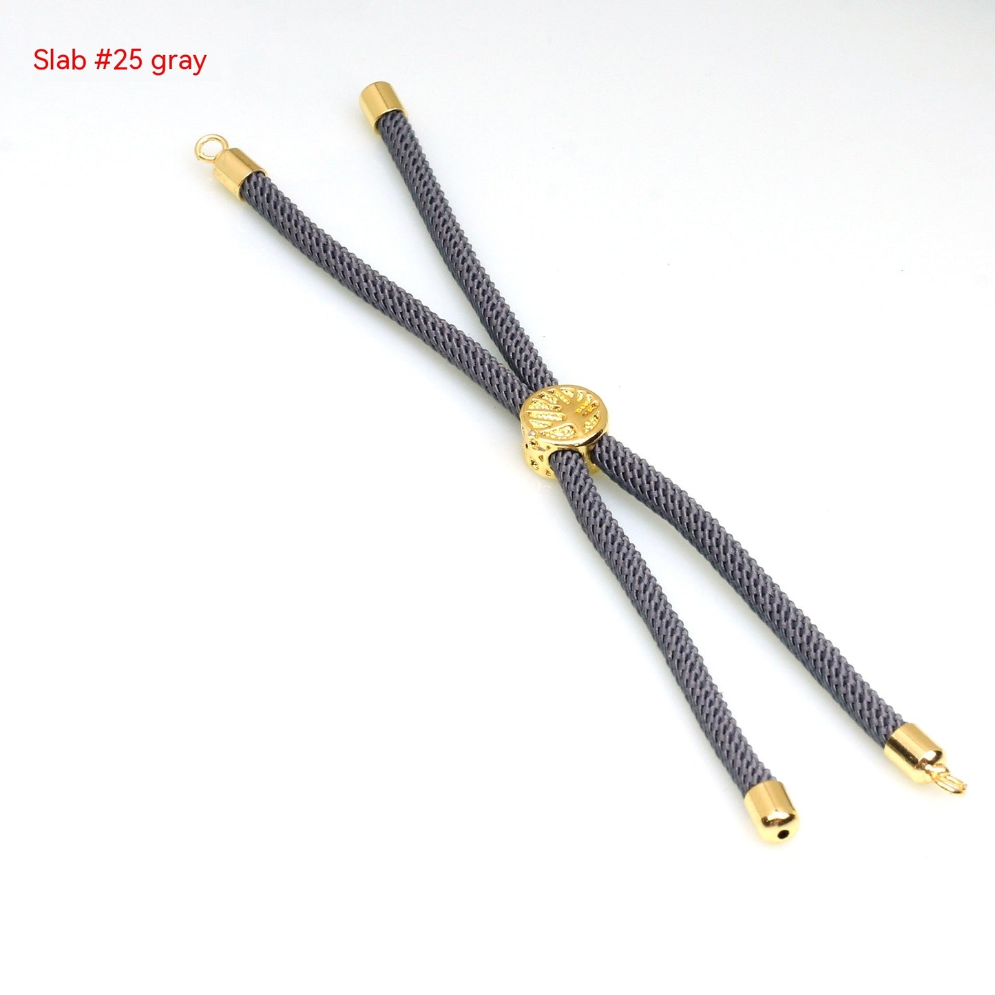 18K Bag Gold Buckle Color Retention 3MM Milan Bracelet Bracelet Adjustable Push-pull Semi-finished Product Accessories