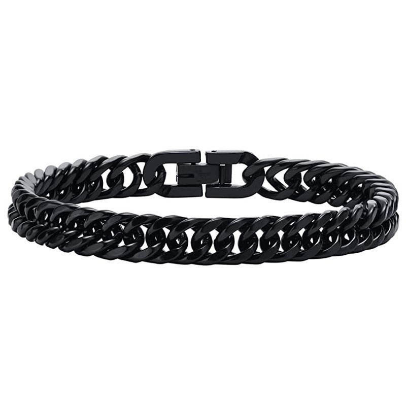 European And American Fashion Titanium Steel Chain Bracelet Stainless Steel Ornament