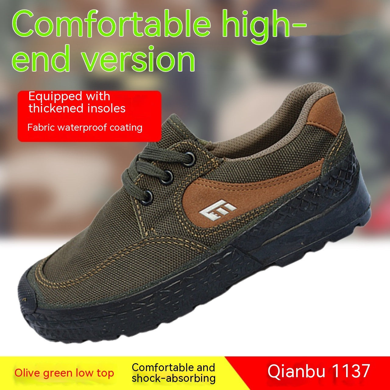 Chaussures de sécurité en toile antidérapantes et respirantes