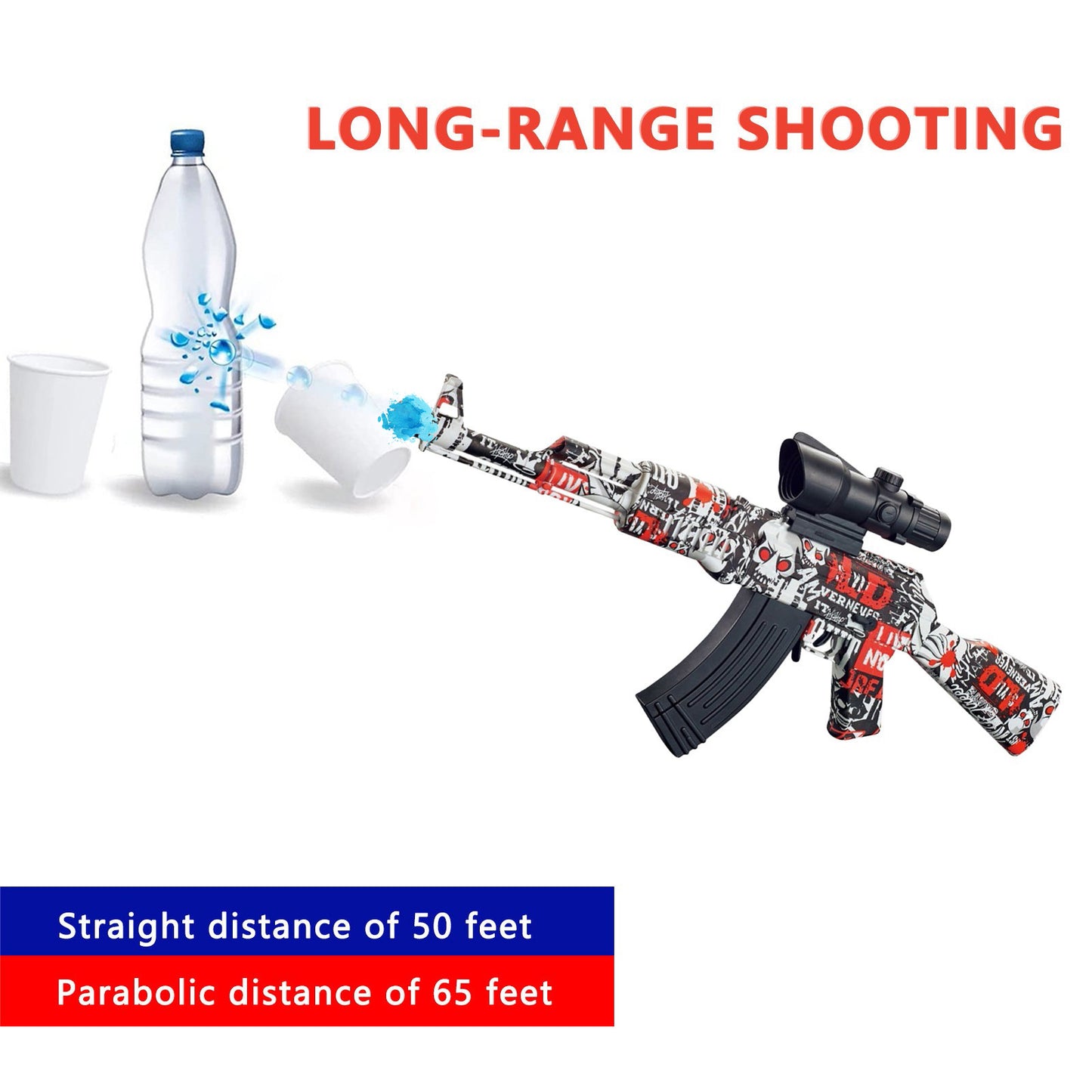 Jouet de bombe à eau de pistolet à gel électrique Blaster