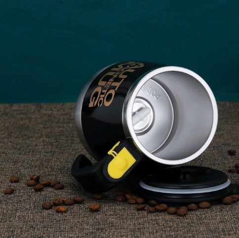 Tasse rotative électrique en acier inoxydable, tasse à café à agitation magnétique