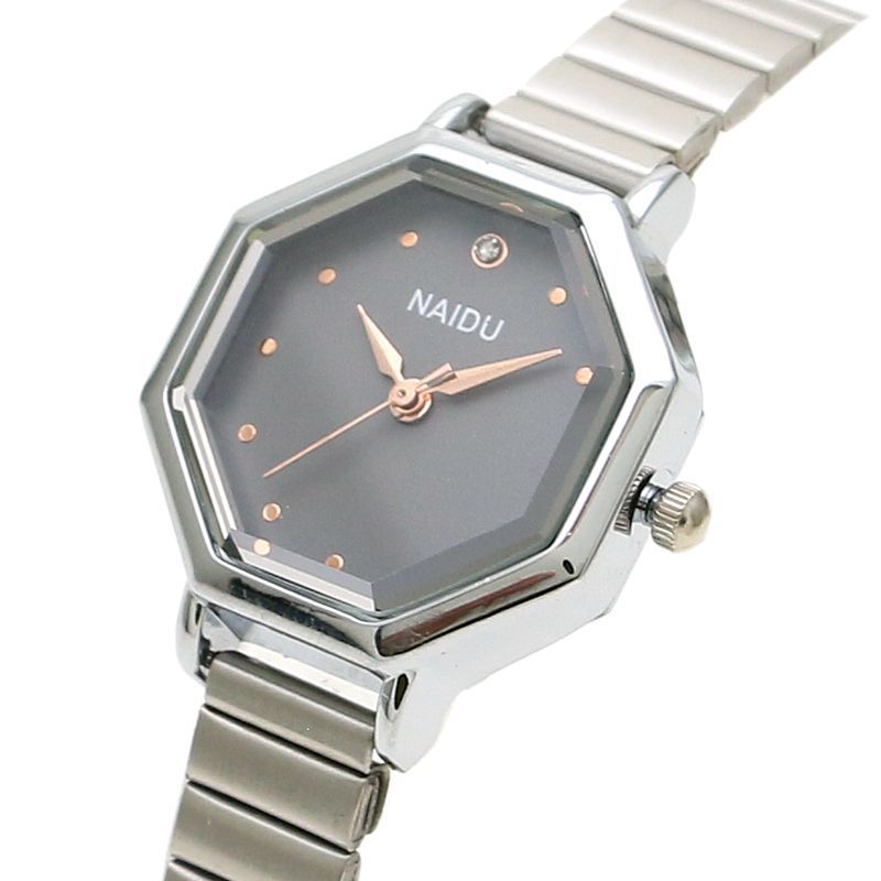 Montre pour femme avec ceinture en maille tissée en forme