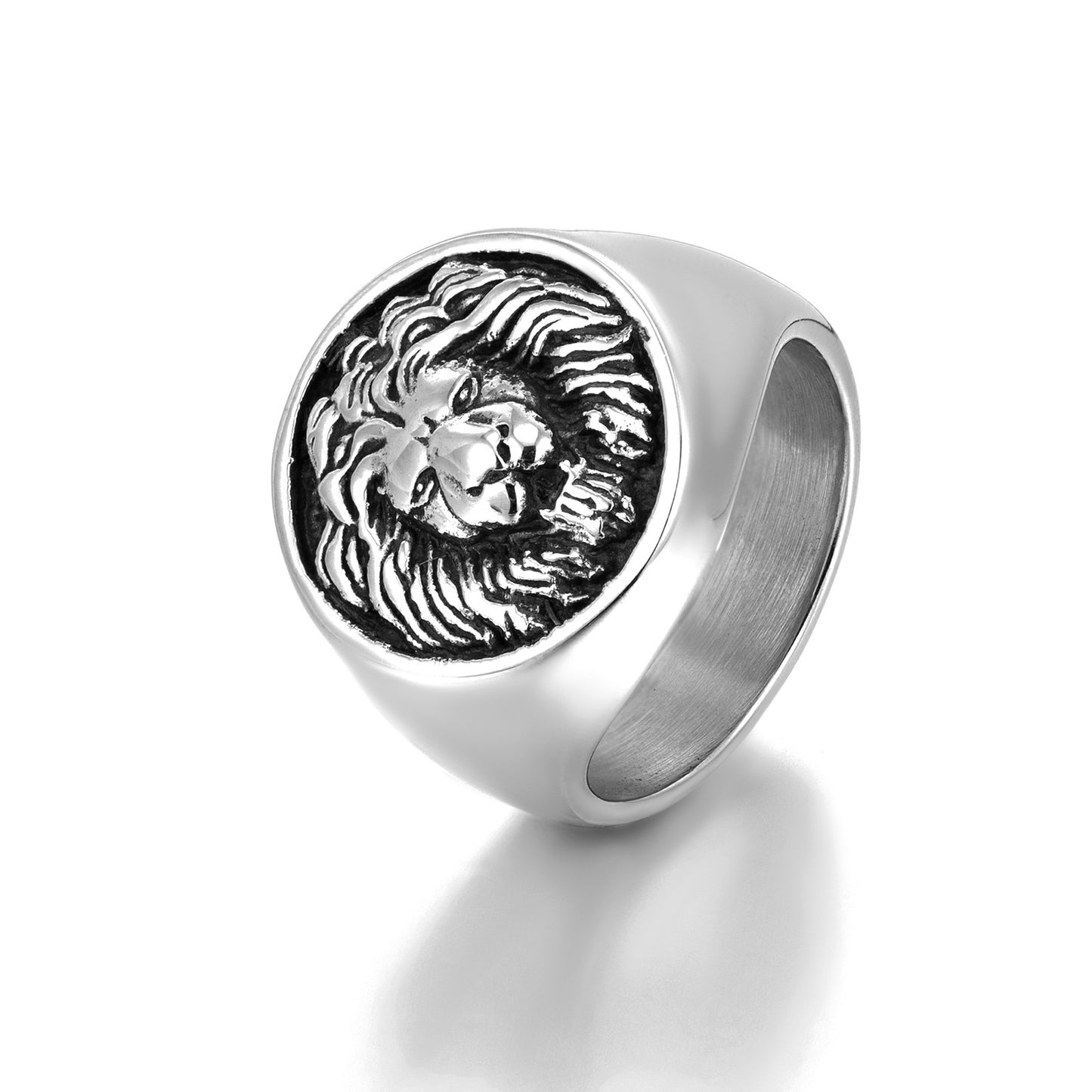 Men's Retro Lion's Head Stainless Steel Ring