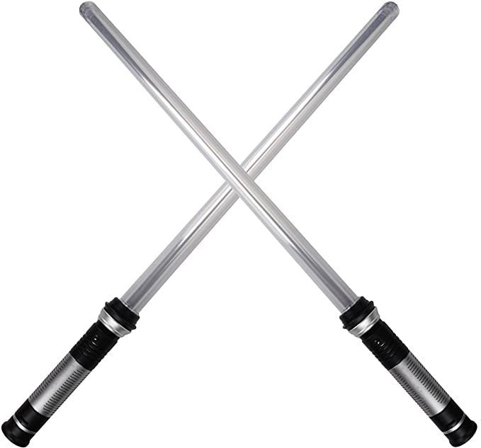 Jouet épée électroluminescente rétractable au laser à changement de couleur par induction