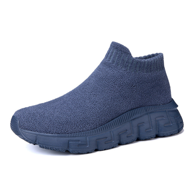 Technologie volant tissé Surface hiver à la mode respirant confortable chaussures décontractées à enfiler