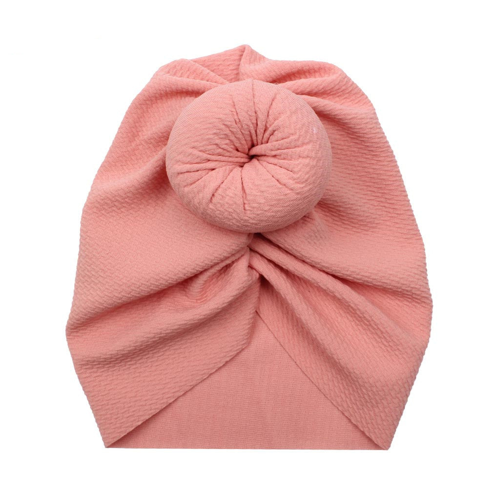 Bandeau gaufré pour bébé, chapeau indien, boule ronde, accessoires pour cheveux pour enfants