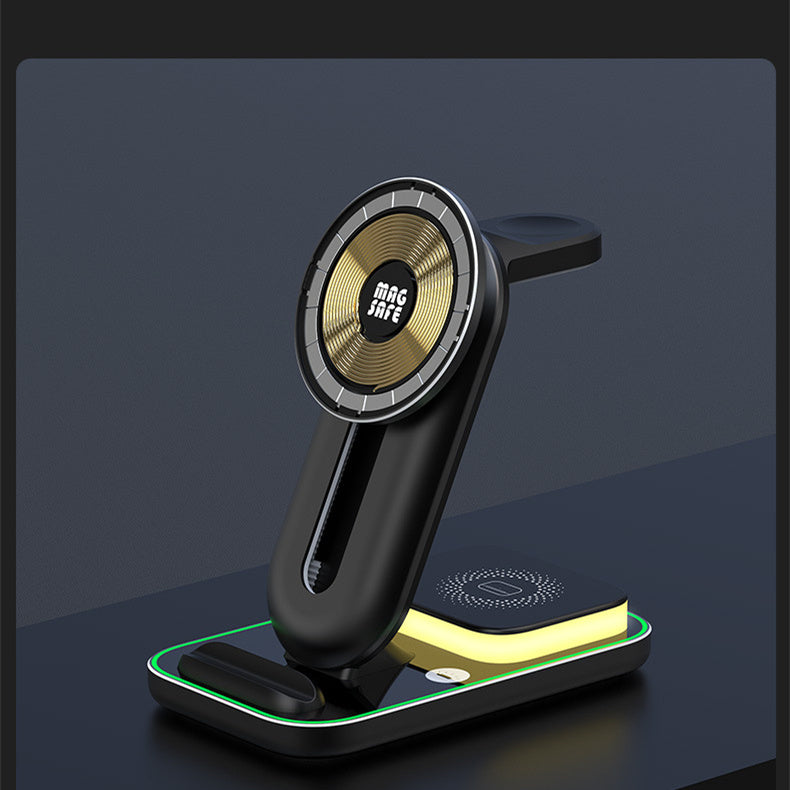 Cargador inalámbrico con luz nocturna pequeña de 4 en 115 W