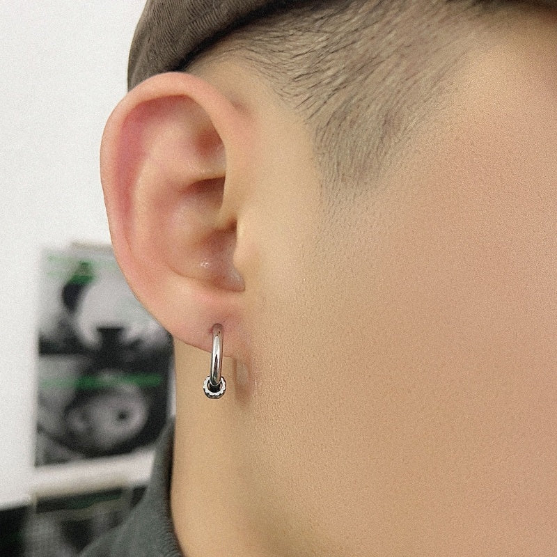 Bold Punk Hip Hop Simple Stud Earrings