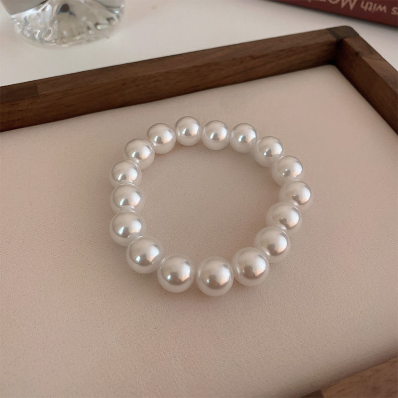 French Retro Simple Pearl Stretch Bracelet