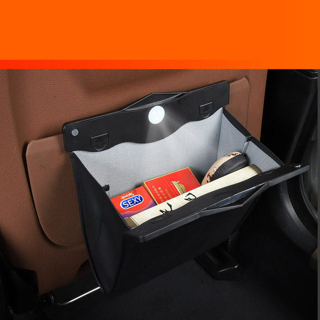 Bote de basura colgante para vehículos multifuncional