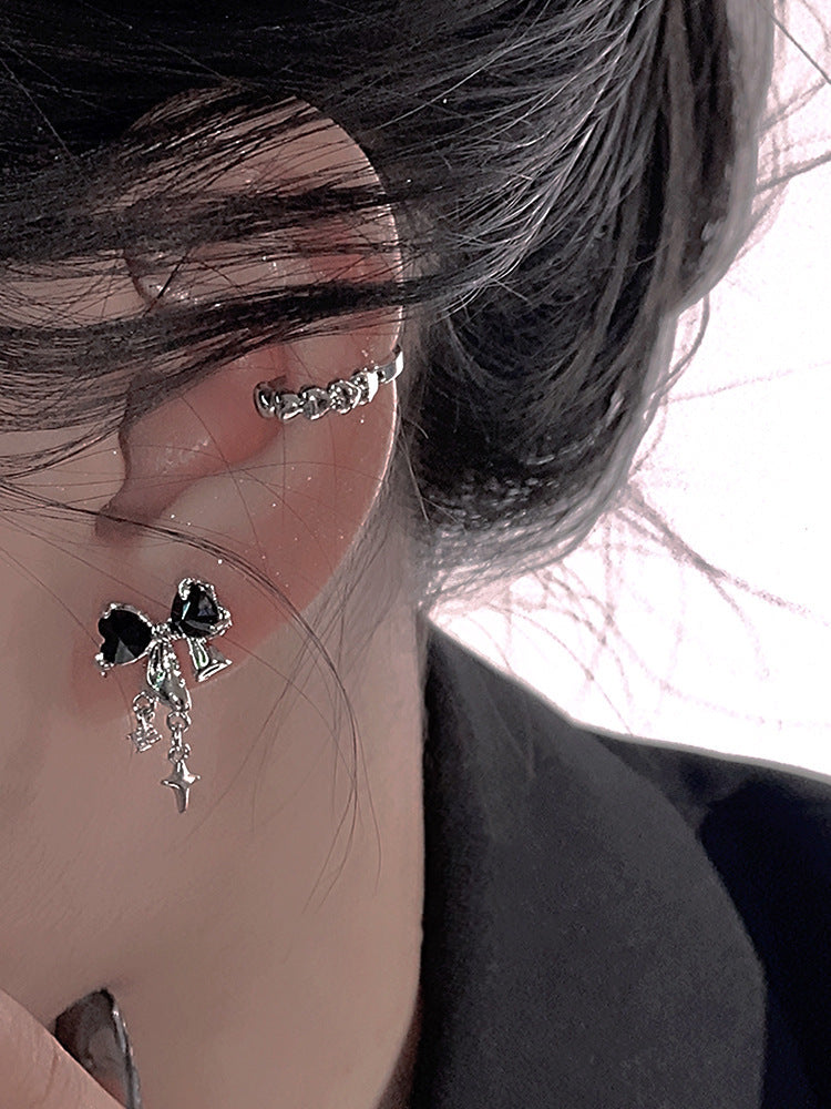 Boucles d'oreilles à tige avec nœud d'astérisme pour femmes, conception d'intérêt particulier