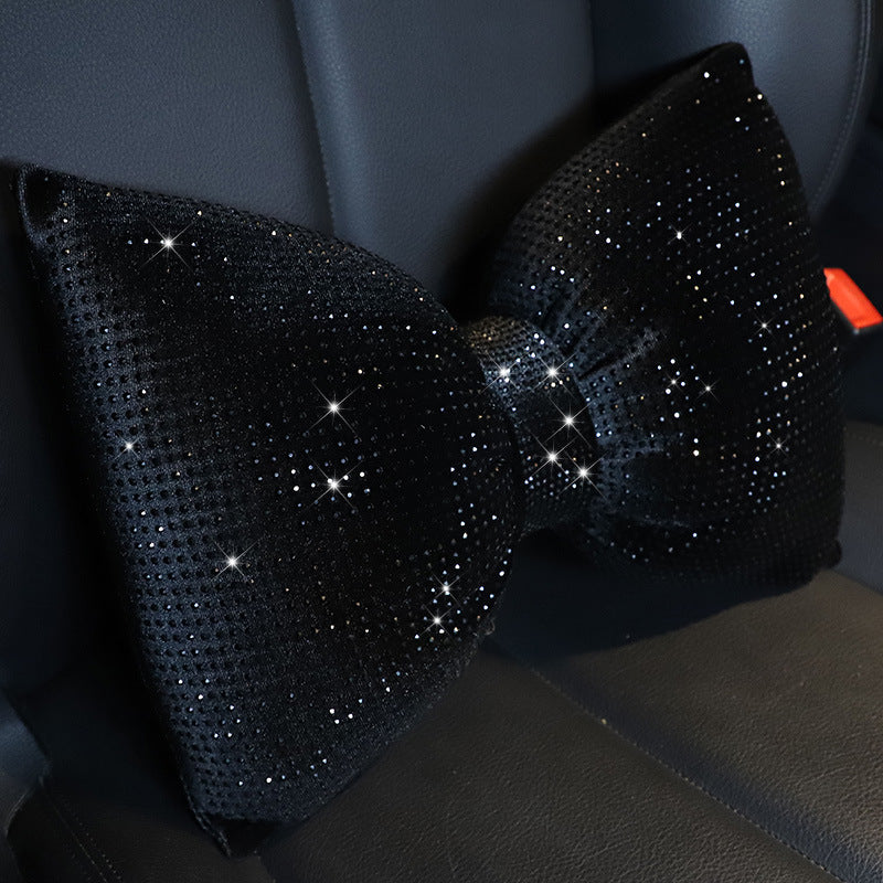 Protector de cuello para reposacabezas de coche con incrustaciones de diamantes Mantianxing