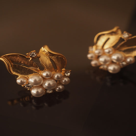 Non-pierced Retro Osmanthus Fragrans Middle-ancient Ear Studs