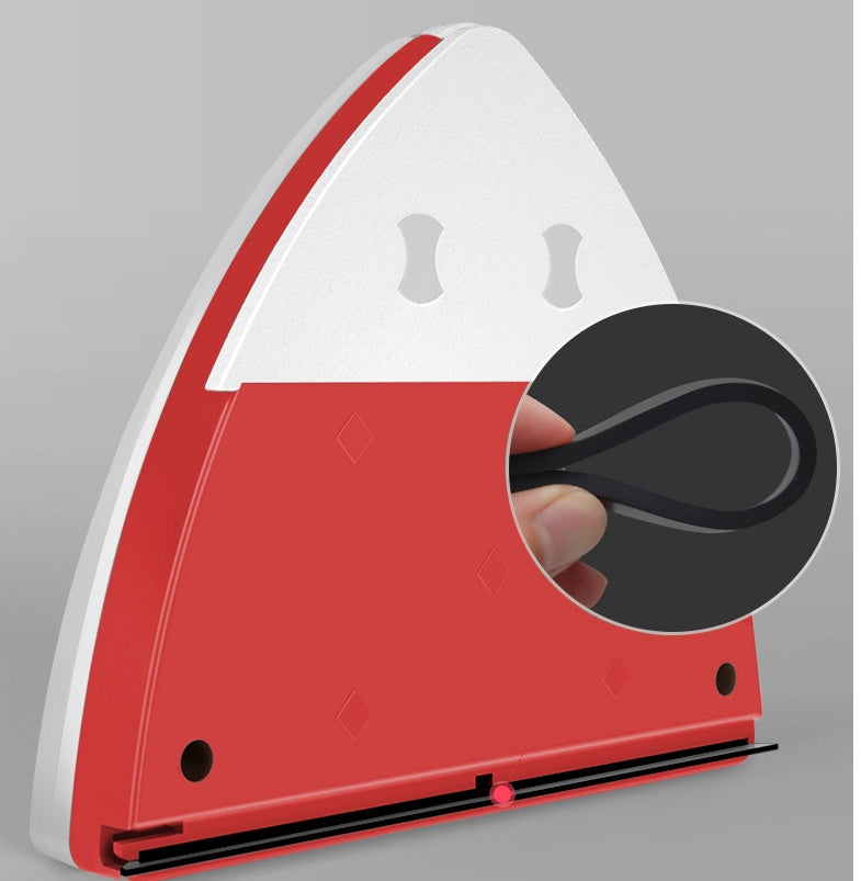 Herramienta de limpieza de ventanas de vidrio magnético, descarga automática de agua, limpiaparabrisas de doble capa, limpiador de ventanas especial para el hogar